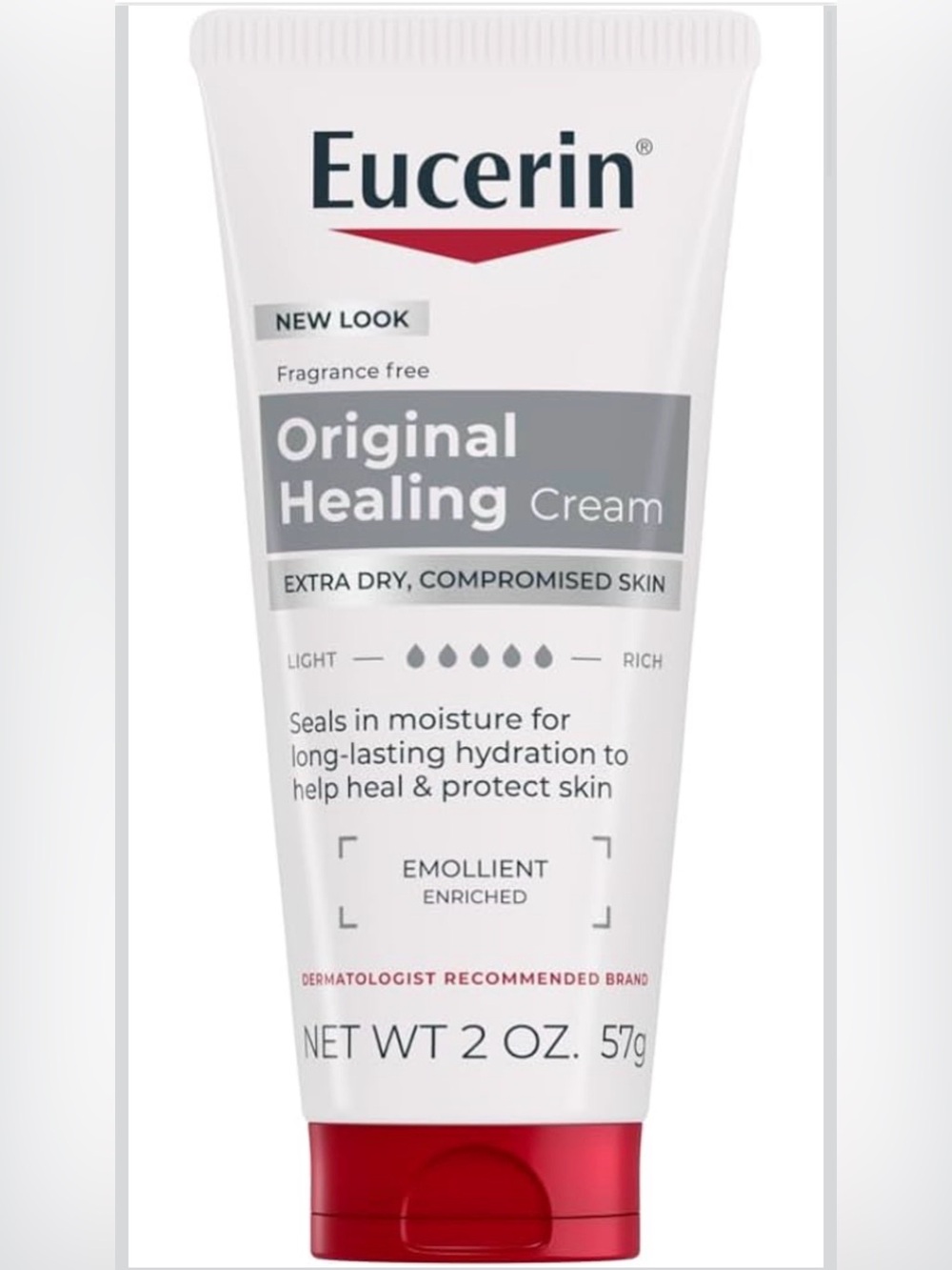 Eucerin Original Healing Cream - Fragrance Free, White